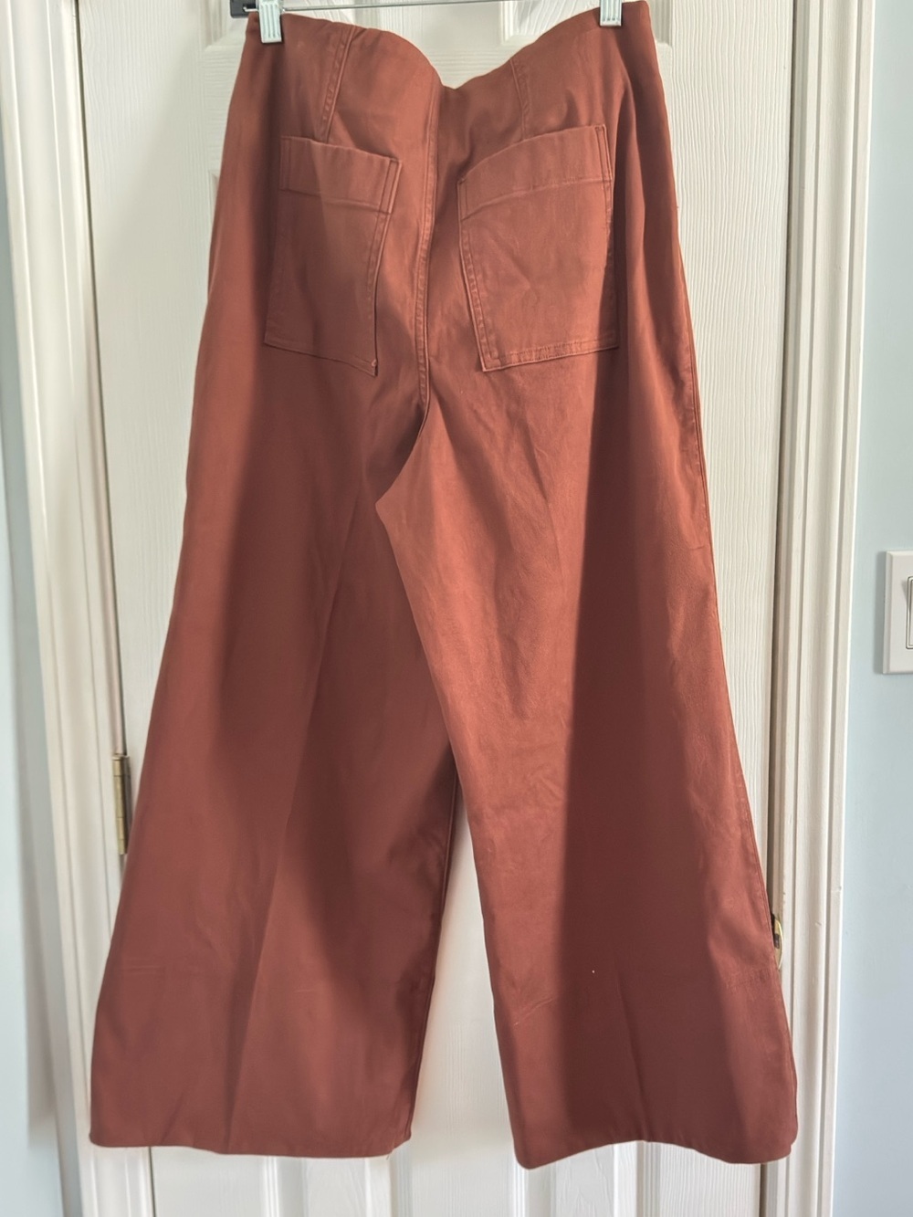 SPANX Hickory Stretch Twill Wide Leg Pants L Large NWT - Picture 3 of 13